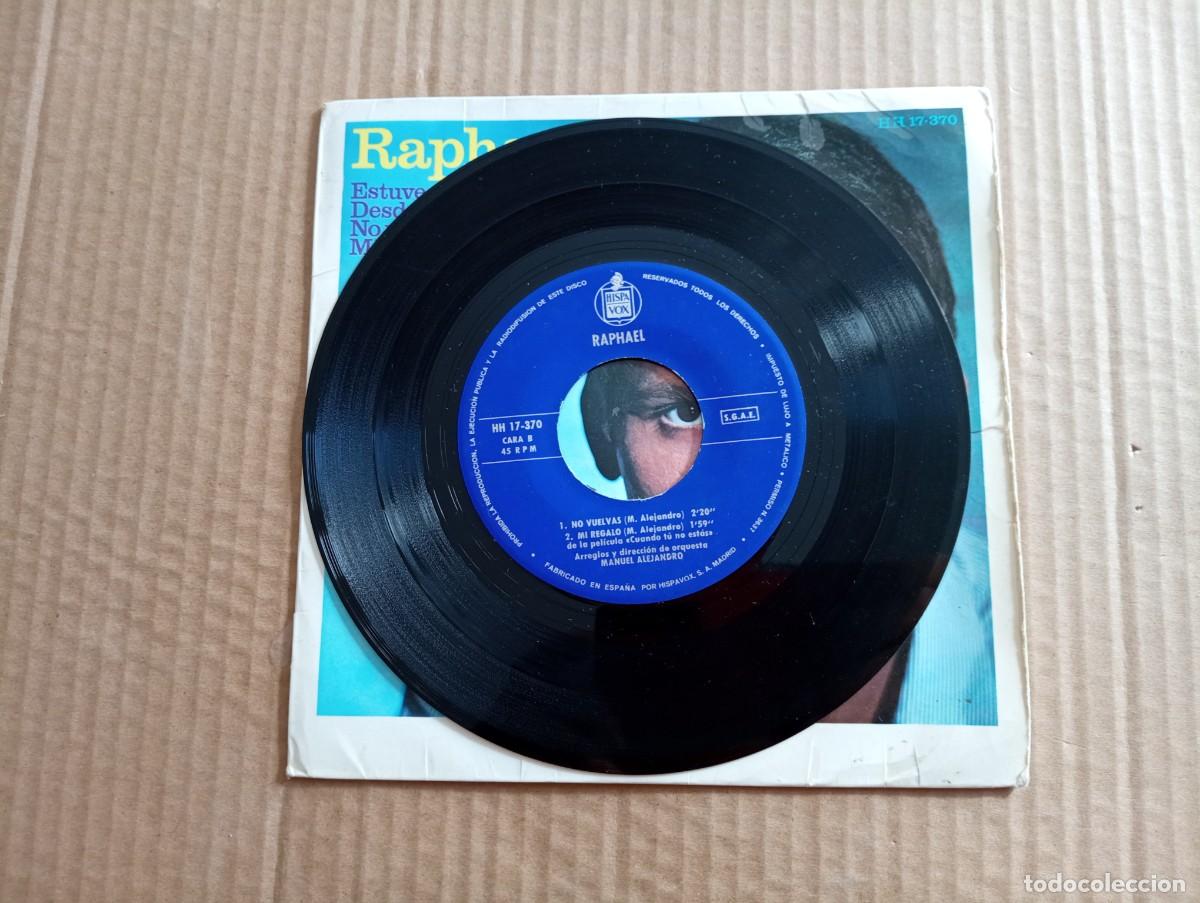 Discos de vinilo: RAPHAEL - ESTUVE ENAMORADO EP 4 TEMAS 1966 - Foto 3