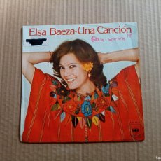 Discos de vinilo: ELSA BAEZA - UNA CANCION SINGLE 1978