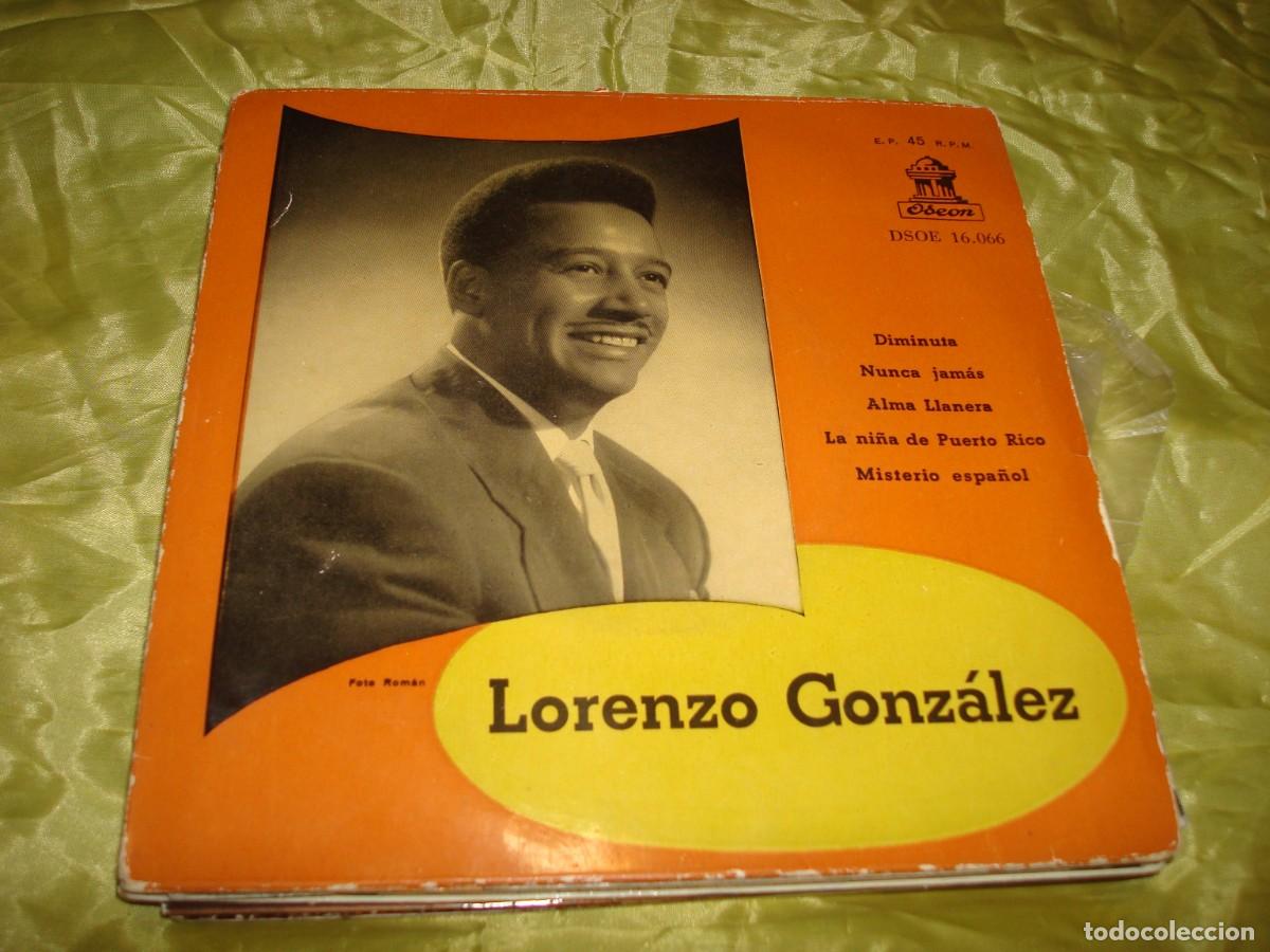 Discos de vinilo: LORENZO GONZALEZ. DIMINUTA + 3. EP. ODEON, 1958. (#) - Foto 1
