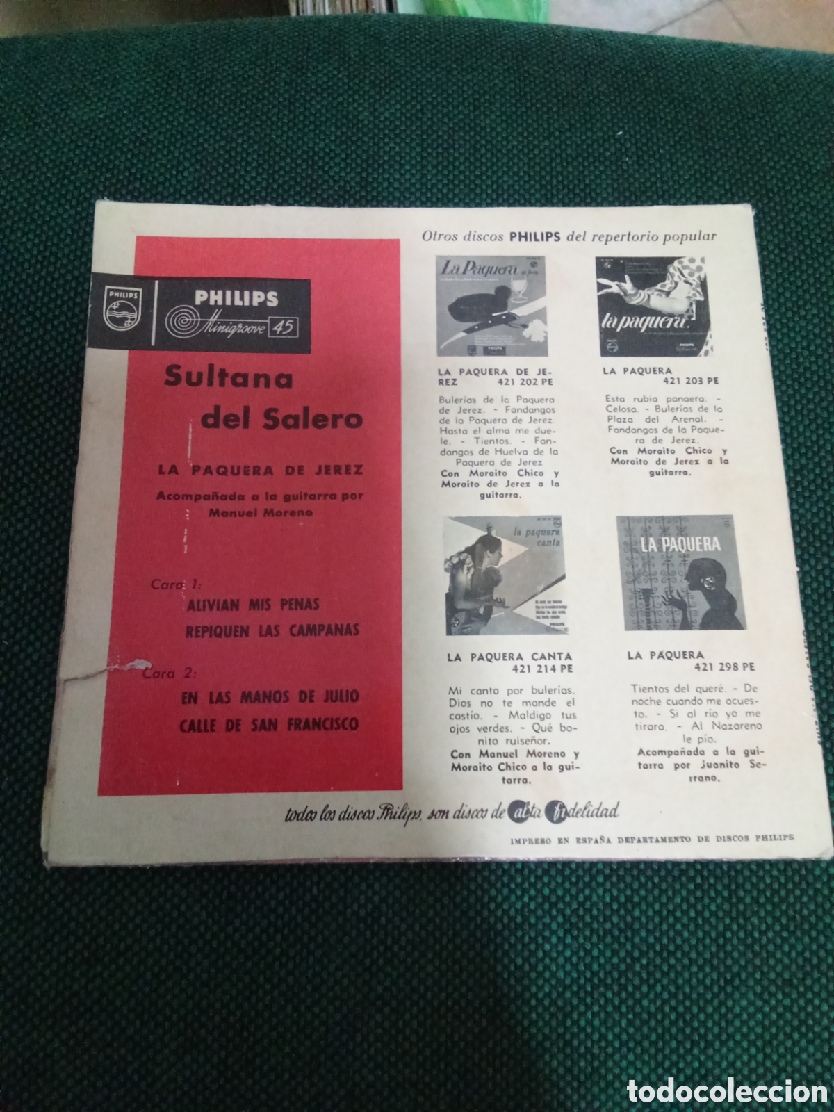 Discos de vinilo: La paquera de jerez - Foto 2