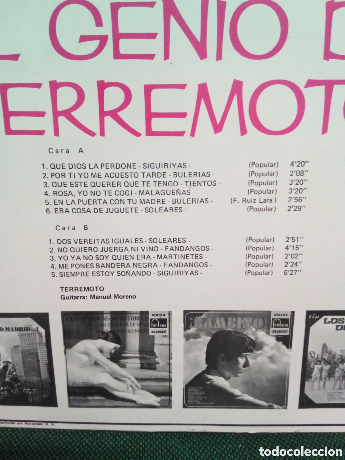 Discos de vinilo: Terremoto de Jerez - Foto 3