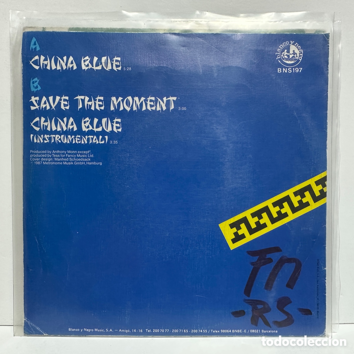 Discos de vinilo: Fancy - China Blue (7&rdquo;, Single) - Foto 2