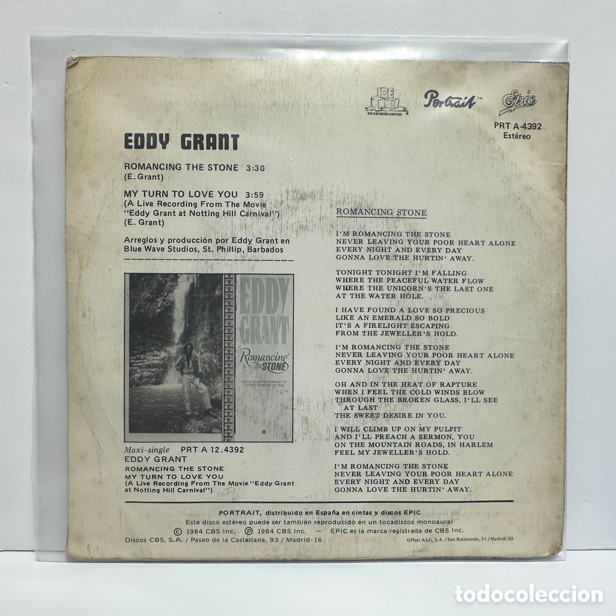 Discos de vinilo: Eddy Grant - Romancing The Stone (7&rdquo;, Single, Promo) - Foto 2