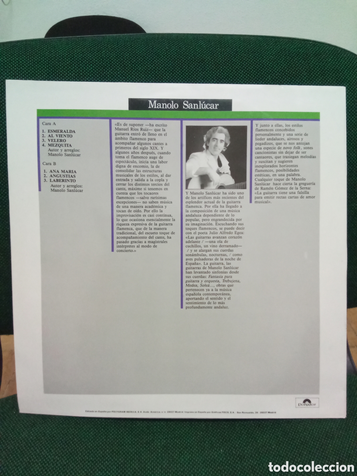 Discos de vinilo: Manolo Sanl&uacute;car - Foto 2