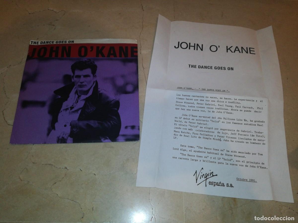 Discos de vinilo: JOHN O&acute;KANE-THE DANCE GOES ON - Foto 1
