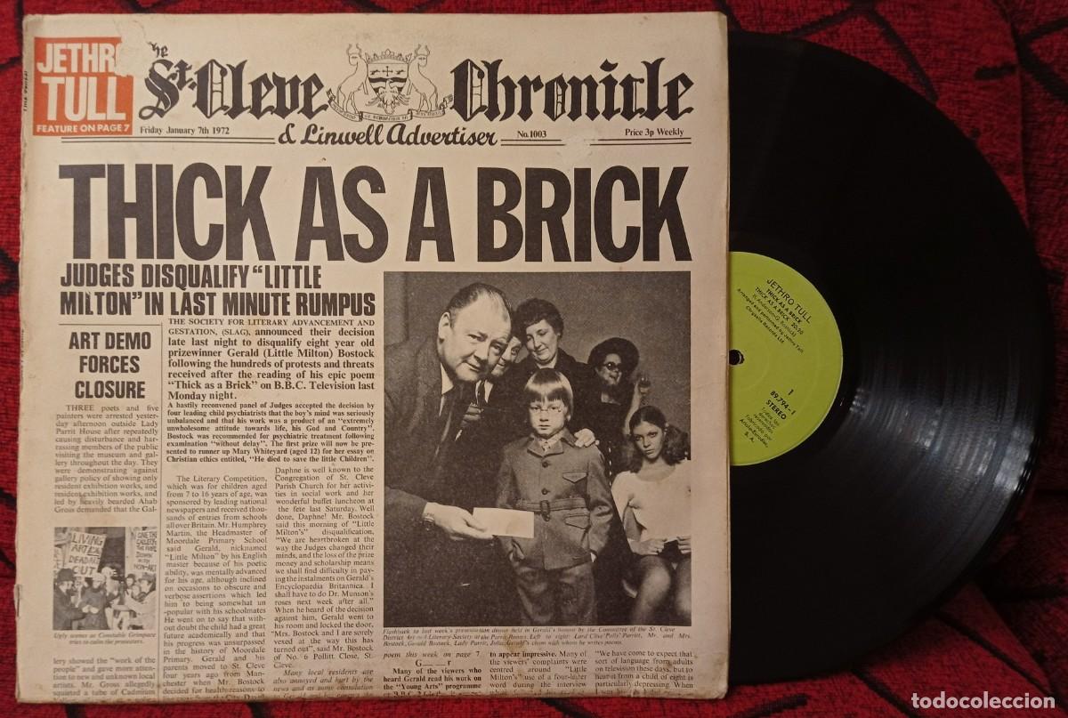 Discos de vinilo: JETHRO TULL ** Thick As A Brick ** VINILO LP REEDICION 1976 - Foto 1