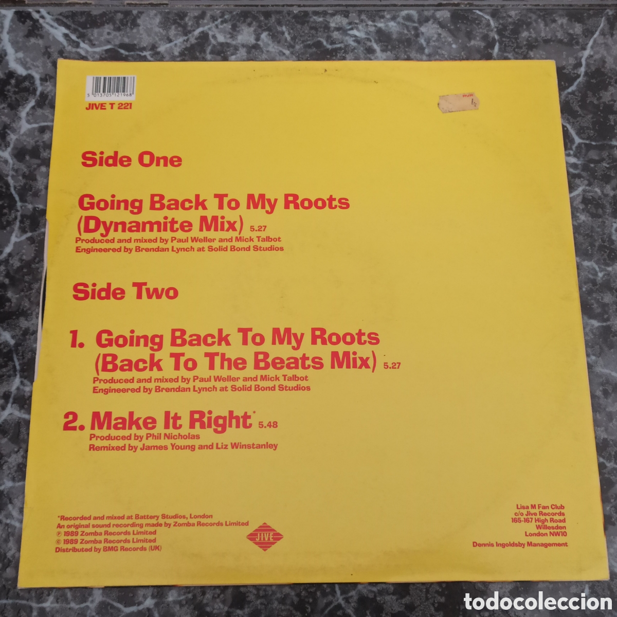 Discos de vinilo: Lisa M - Going Back To My Roots (12&rdquo;) - Foto 2