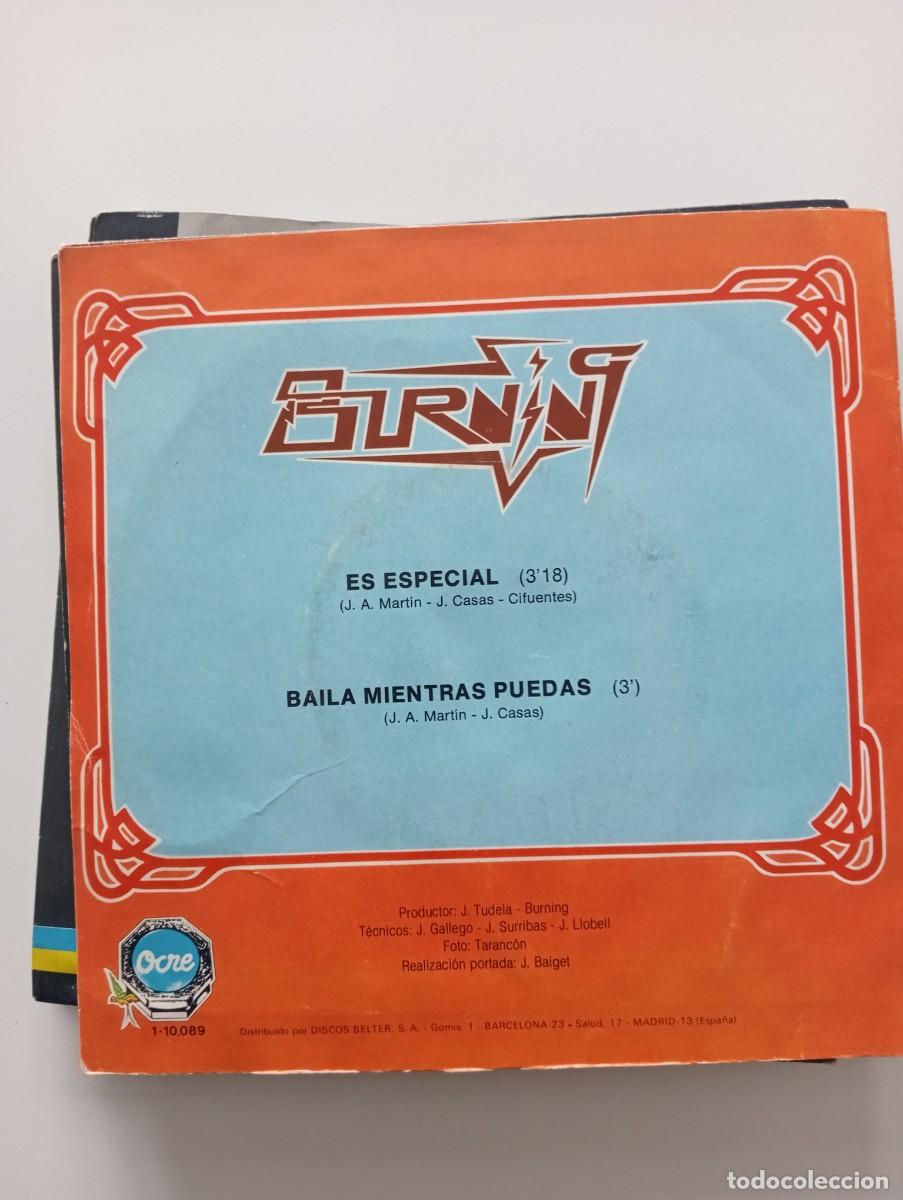 Discos de vinilo: Burning - Es Especial (7&rdquo;, Single) 1980 - Foto 2