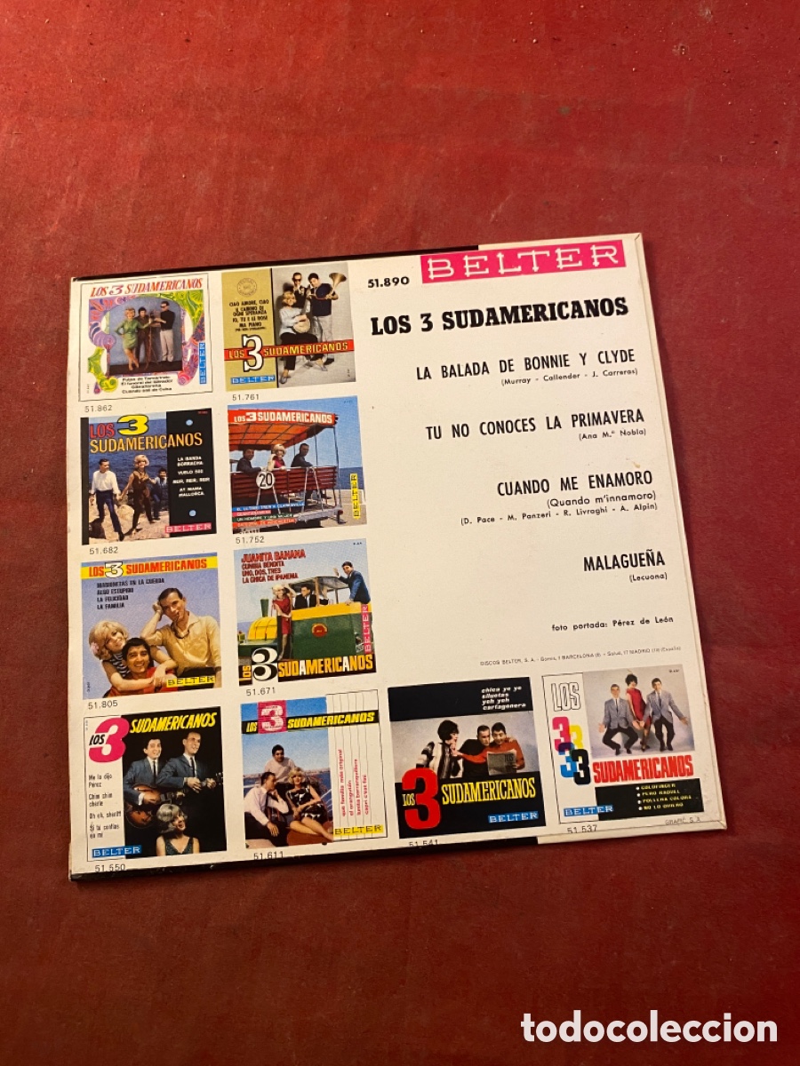 Discos de vinilo: LOS 3 SUDAMERICANOS - Foto 2