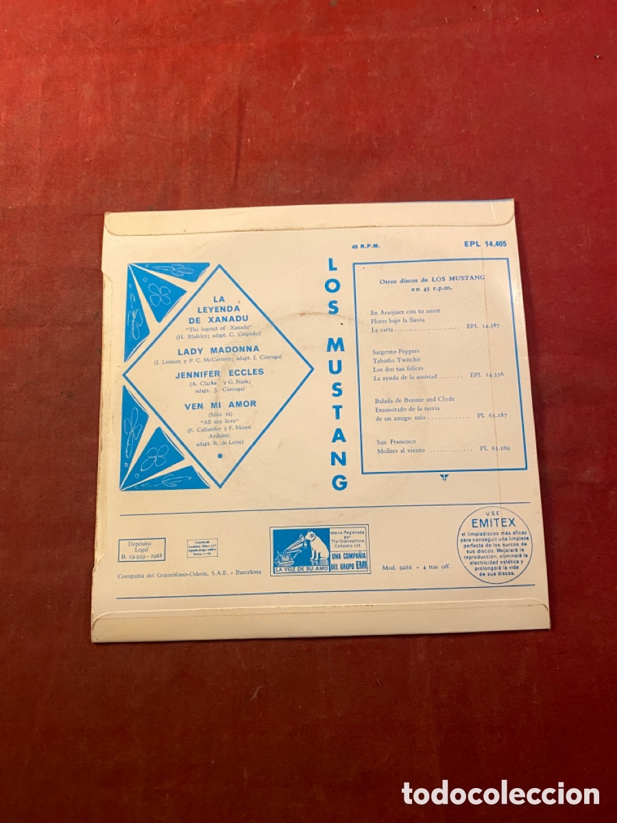 Discos de vinilo: LOS MUSTANG - Foto 2