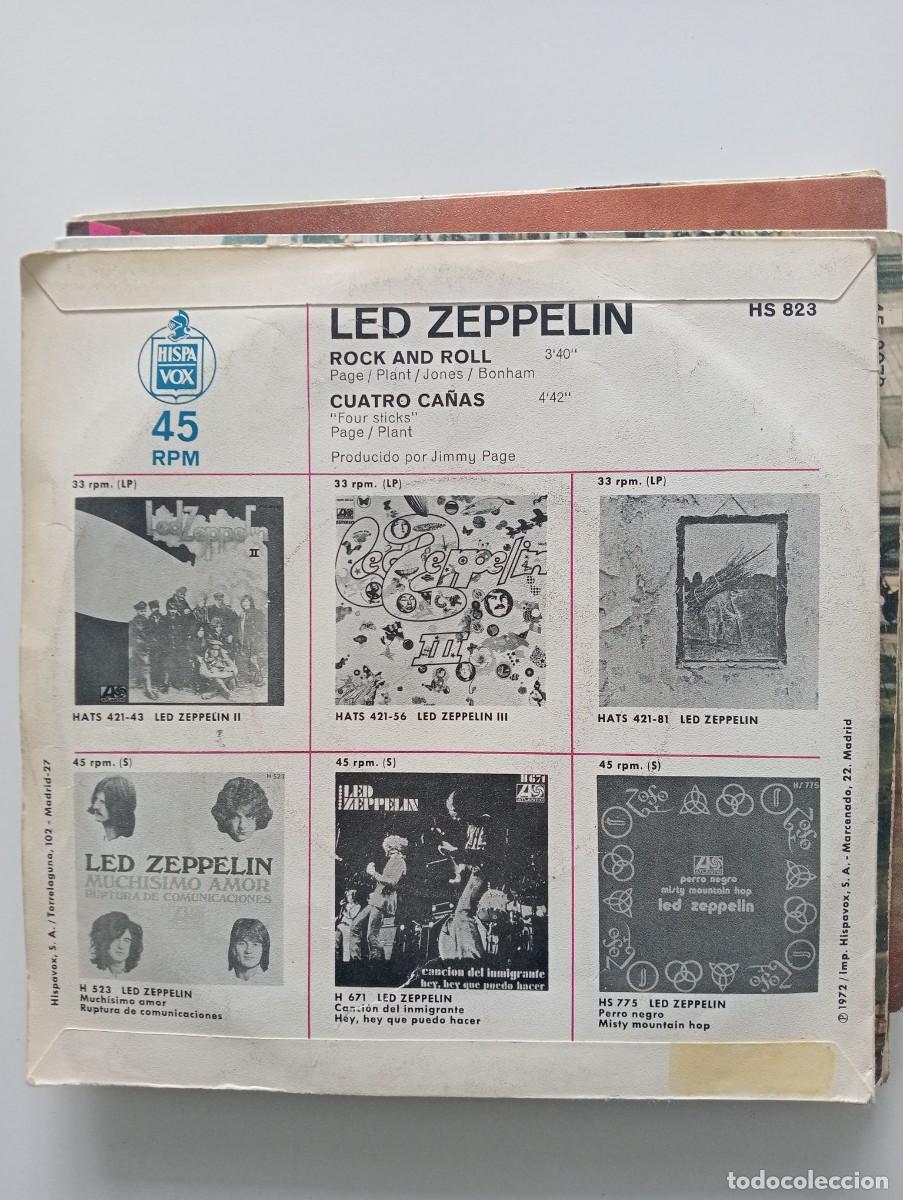 Discos de vinilo: Led Zeppelin - Rock And Roll (7&rdquo;, Single) 1972 - Foto 2