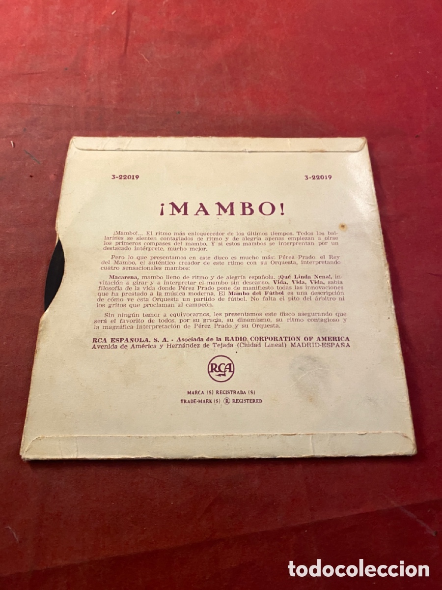 Discos de vinilo: MAMBO - Foto 2