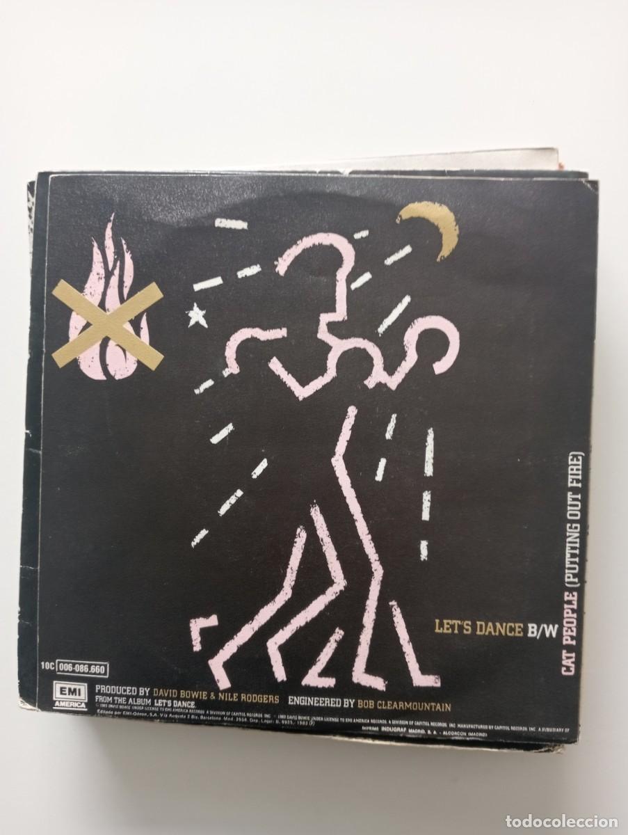 Discos de vinilo: David Bowie - Lets Dance = Bailemos (7&rdquo;, Single) 1983 - Foto 2