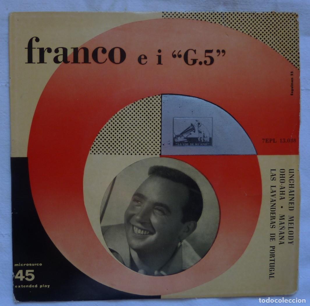 Discos de vinilo: FRANCO E i &rdquo;G.5&rdquo; // UNCHAINED MELODY+3 // EP - Foto 1