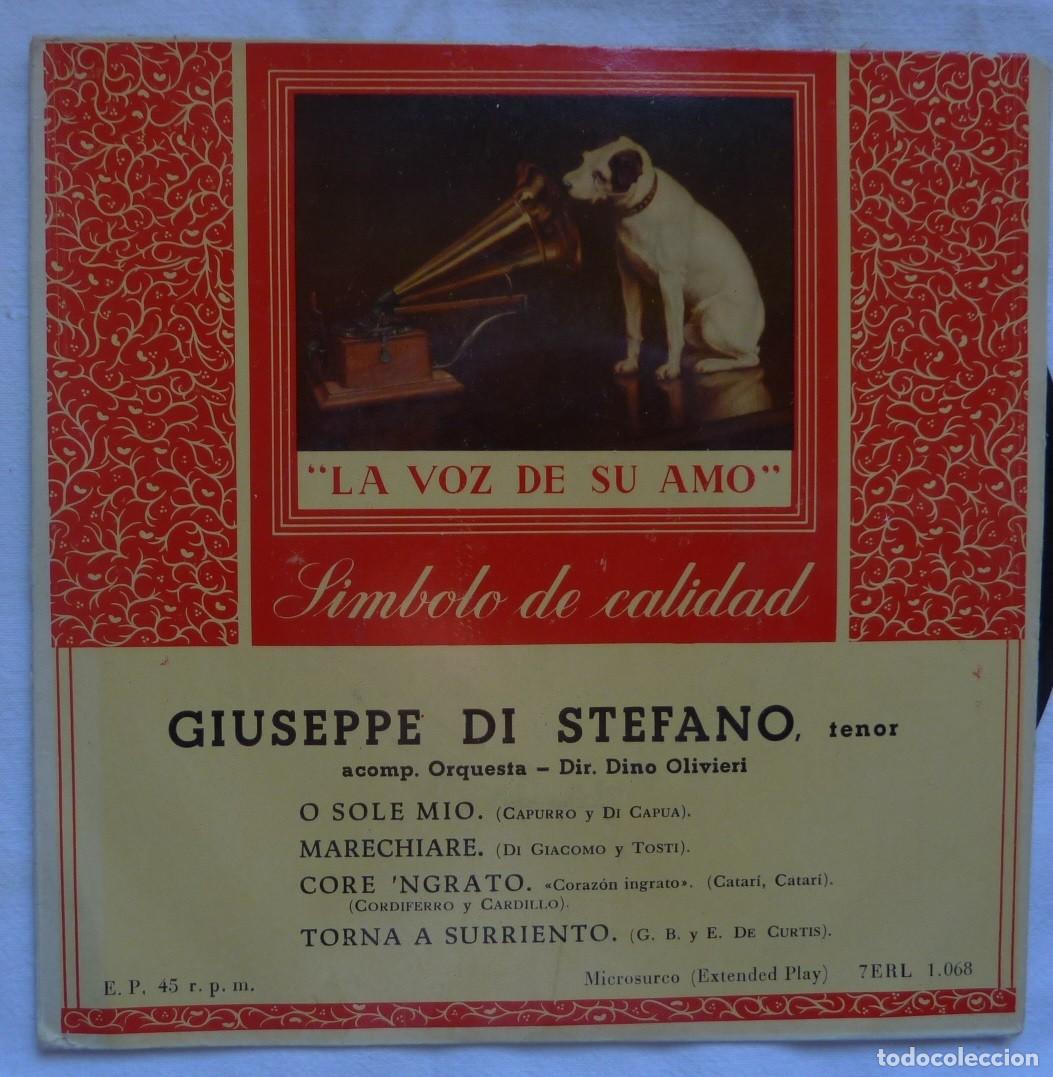Discos de vinilo: GIUSEPPE DI STEFANO // O SOLE MIO+3 // EP - Foto 1