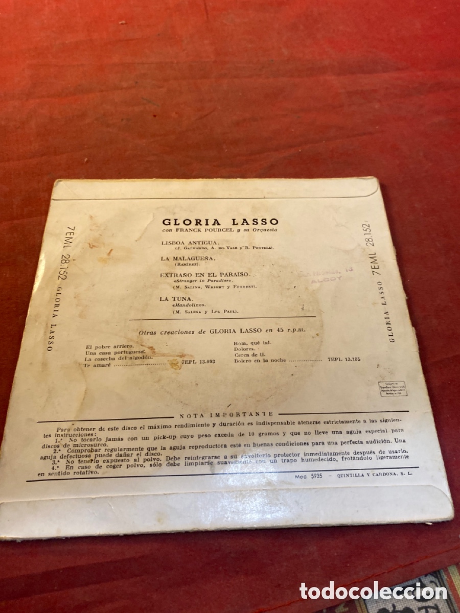 Discos de vinilo: GLORIA LASSO - Foto 2