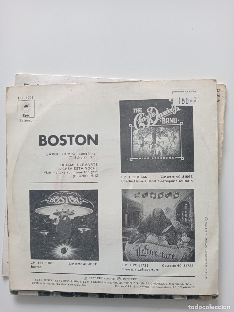Discos de vinilo: Boston - Largo Tiempo (7&rdquo;, Single) 1977 - Foto 2