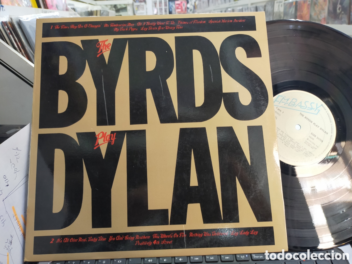 Discos de vinilo: The byrds play Dylan LP Espa&ntilde;a 1980 - Foto 1