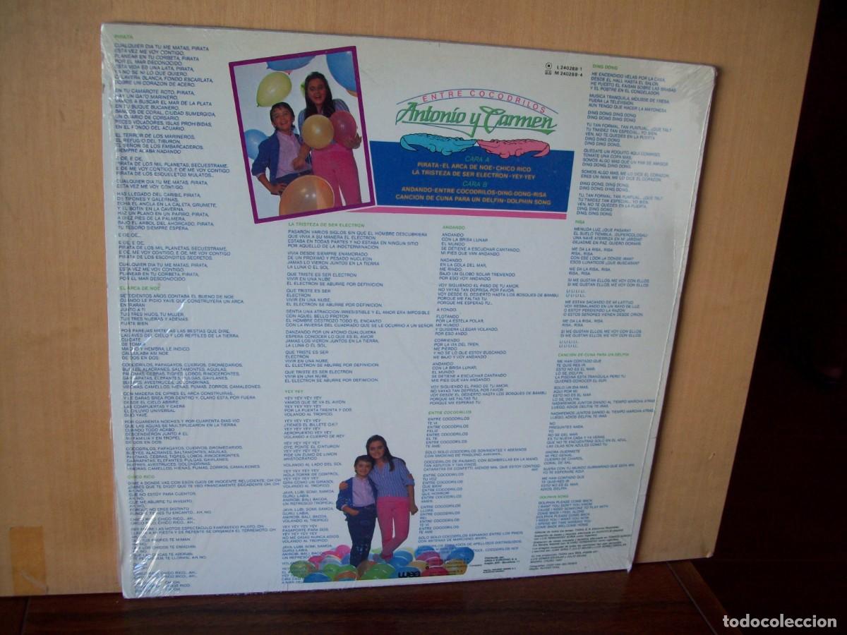 Discos de vinilo: ANTONIO Y CARMEN - ENTRE COCODRILOS - LP - Foto 2