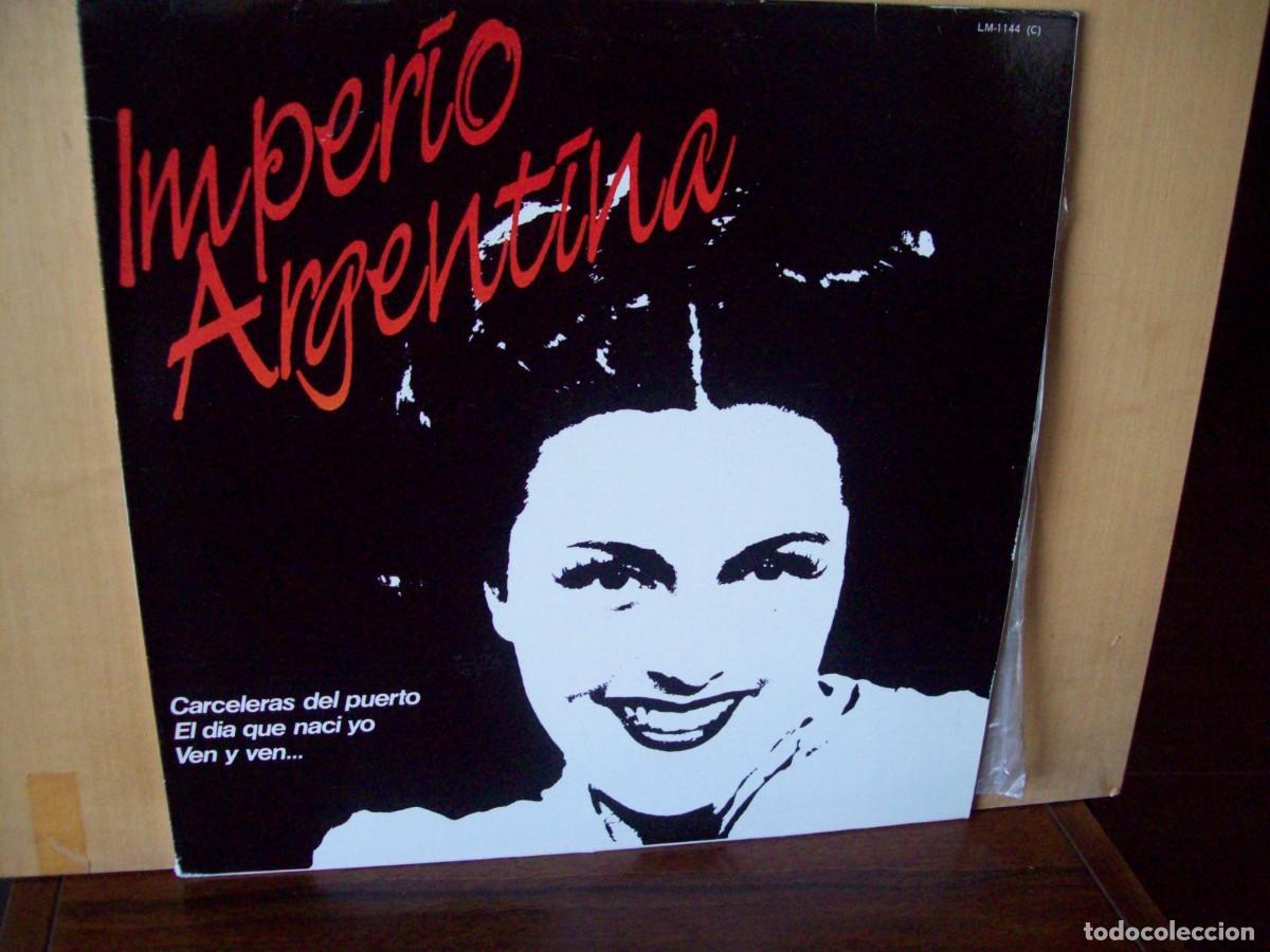 Discos de vinilo: IMPERIO ARGENTINA - CARCELERAS DEL PUERTO - LP 1986 - Foto 1