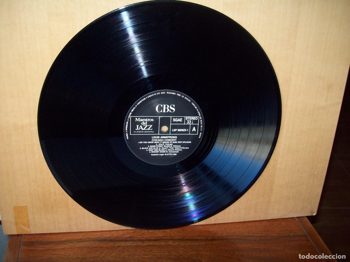 Discos de vinilo: LOUIS ARMSTRONG - CHICAGO CONCERT - LP - Foto 3
