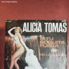 Discos de vinilo: ALICIA TOMAS - SI TU BOQUITA FUERA - NO LO LLAMES - SINGLE ZARTOS 1978.