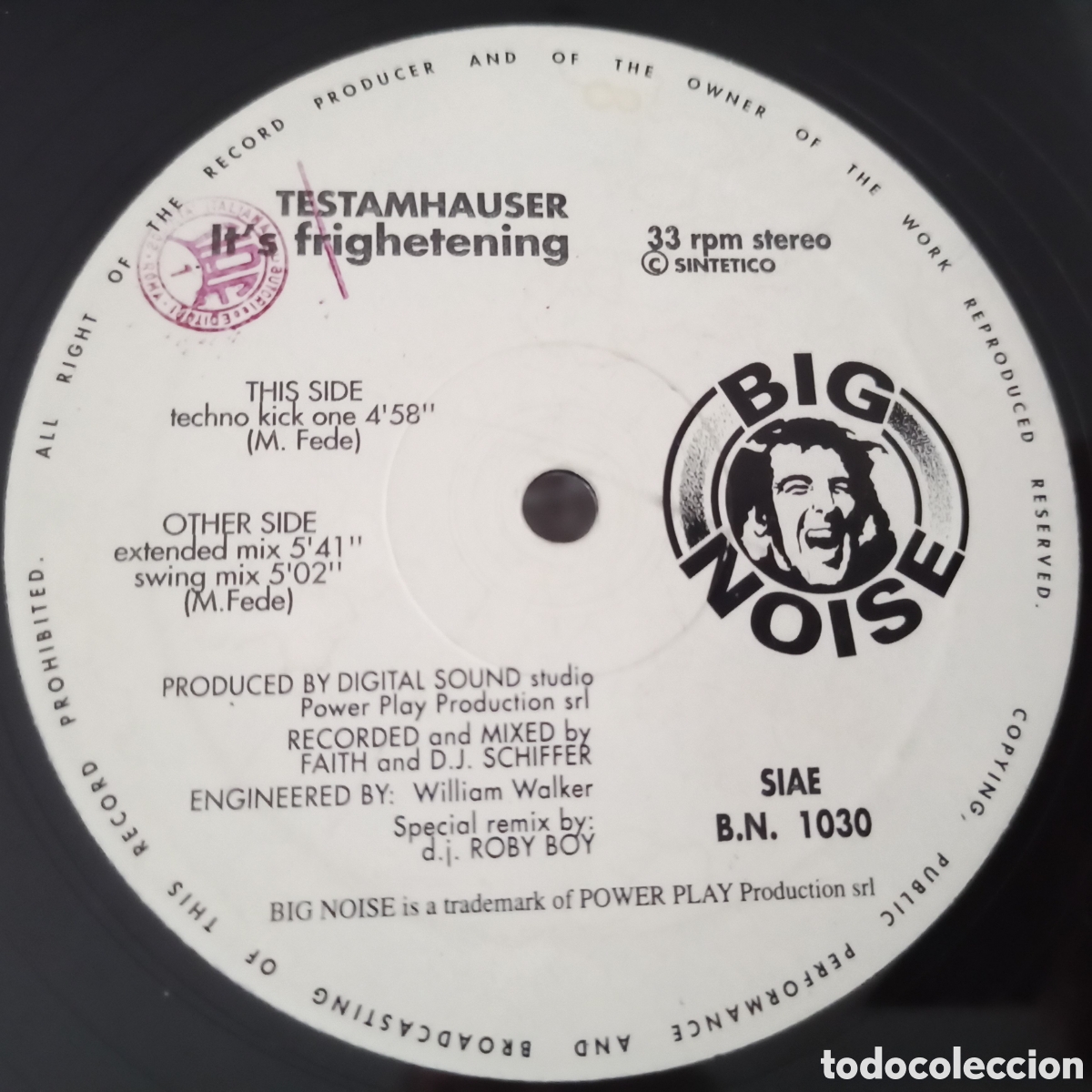Discos de vinilo: Testamhauser - Its Frightening (12&rdquo;) - Foto 1