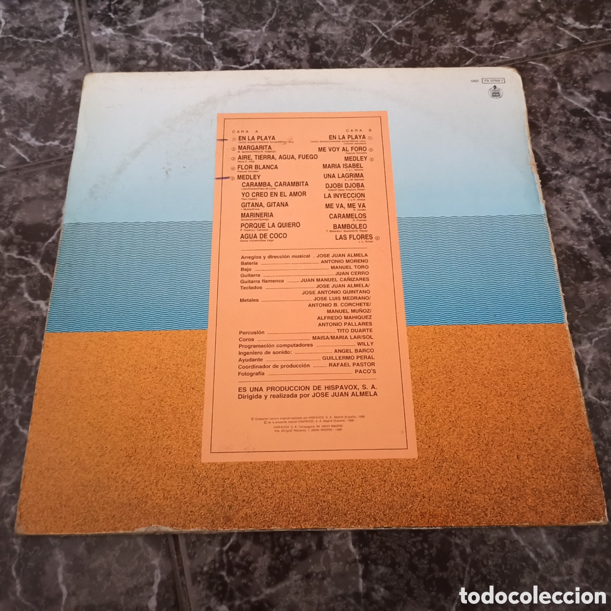 Discos de vinilo: Los Marisme&ntilde;os - En La Playa (LP, Album) - Foto 2