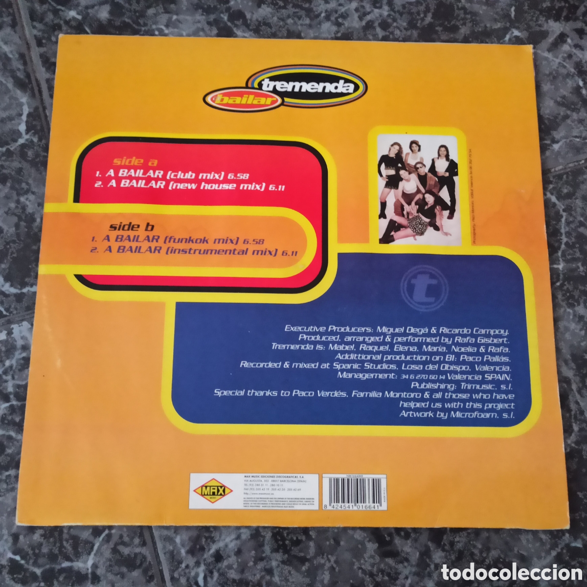 Discos de vinilo: Tremenda - A Bailar (12&rdquo;, Maxi) - Foto 2