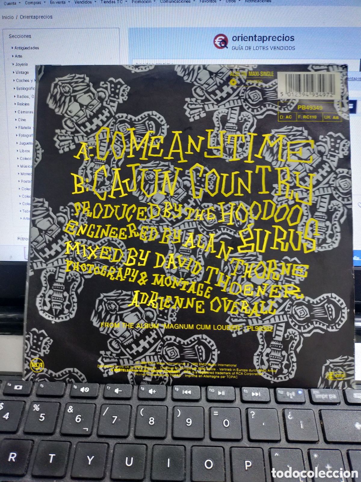 Discos de vinilo: Hoodoo gurus single come anytime 1989 - Foto 2
