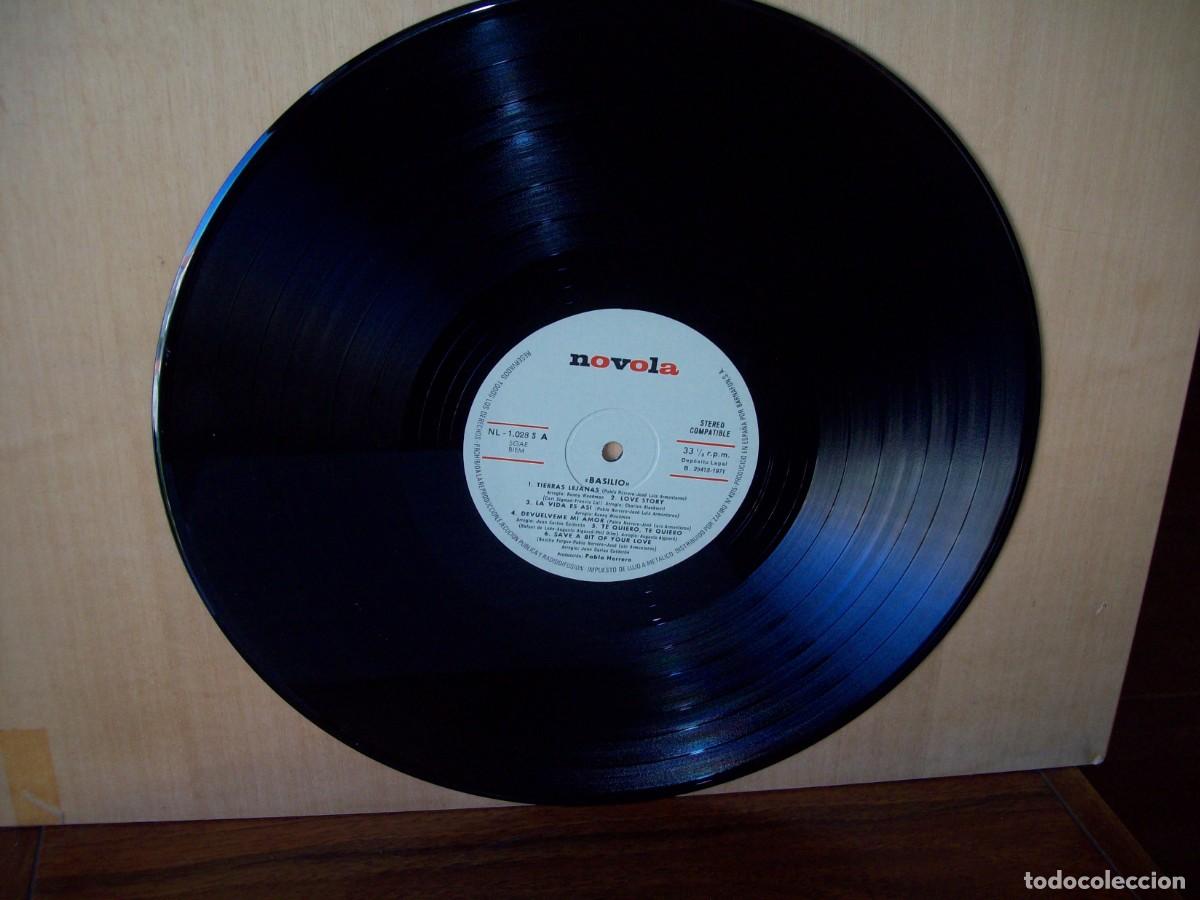 Discos de vinilo: BASILIO - LP 1973 12 CANCIONES - Foto 3