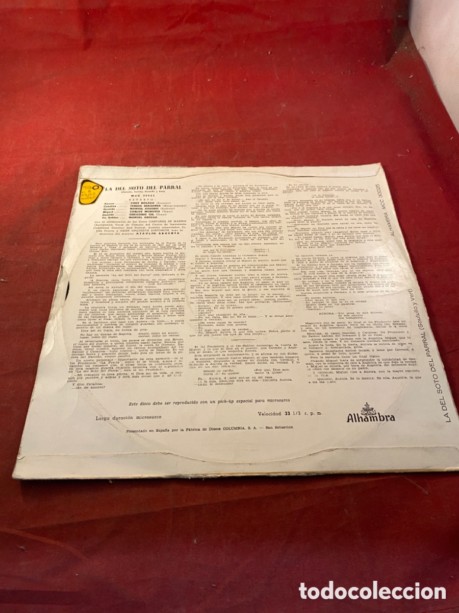 Discos de vinilo: LA DEL SOTO DEL PARRAL - Foto 2