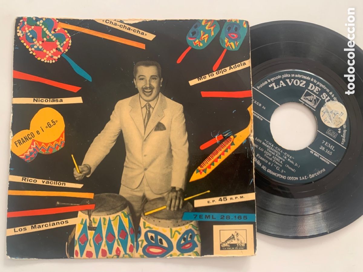 Discos de vinilo: single ep de 1958 Franco E I &rdquo;G.5&rdquo; &ndash; Cha-Cha-Cha - Foto 1