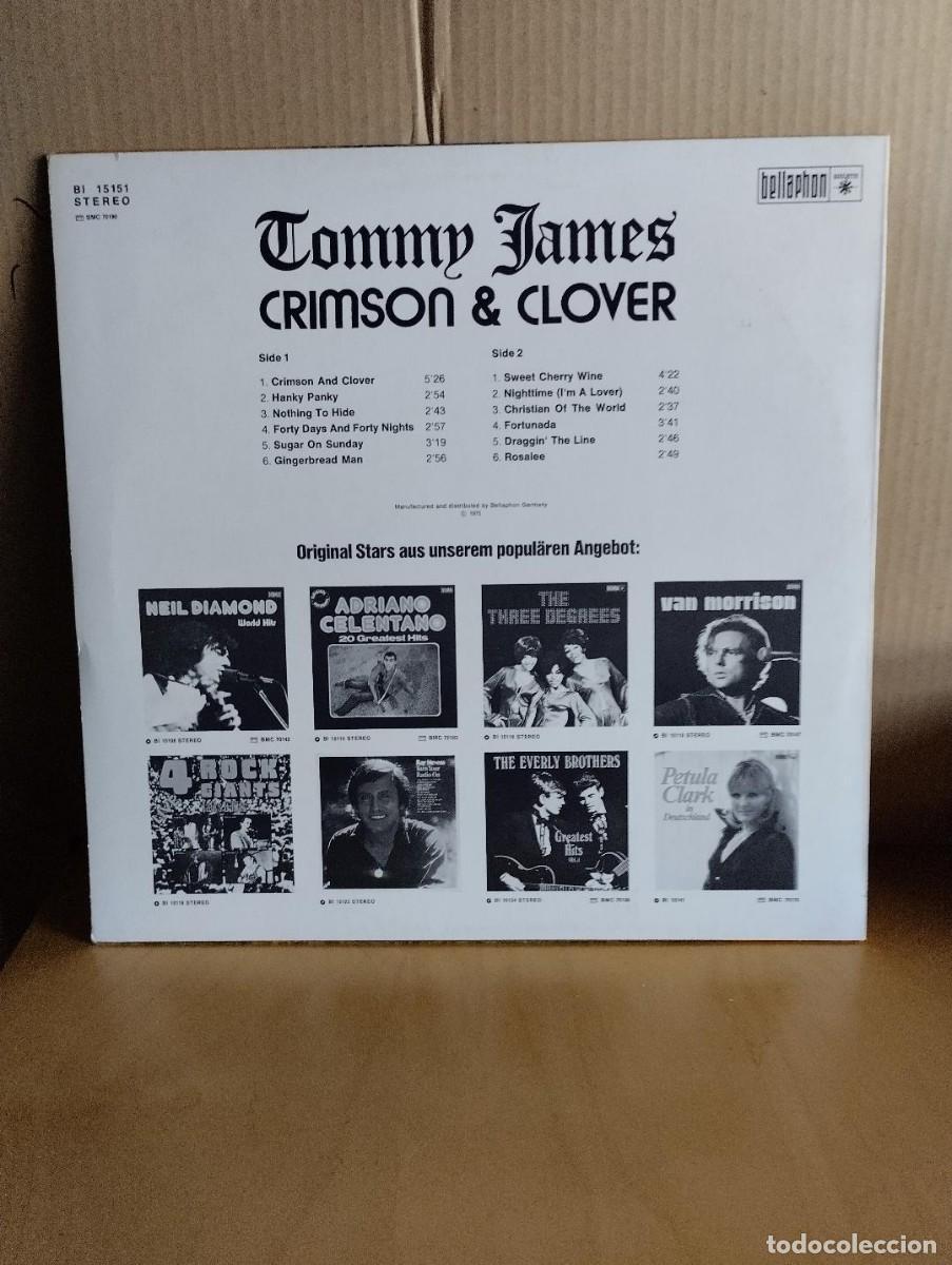 Discos de vinilo: TOMMY JAMES ---- CRIMSON & CLOVER - Foto 2