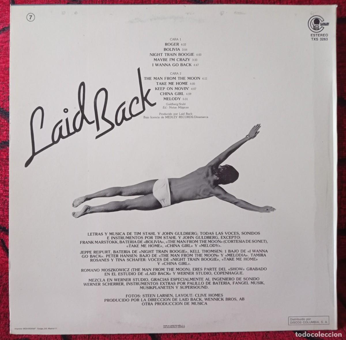 Discos de vinilo: LAID BACK ** Laid Back ** VINILO LP ORIGINAL 1982 - Foto 2