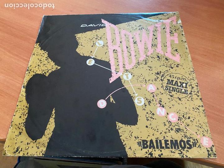 Discos de vinilo: DAVID BOWIE (BAILEMOS) MAXI ESPA&Ntilde;A 1983 (B-44) - Foto 2