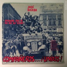 Discos de vinilo: JOSÉ BARBA ‎– COMPAÑEROS...¡UNIDOS! , SWEDEN 1976 YTF