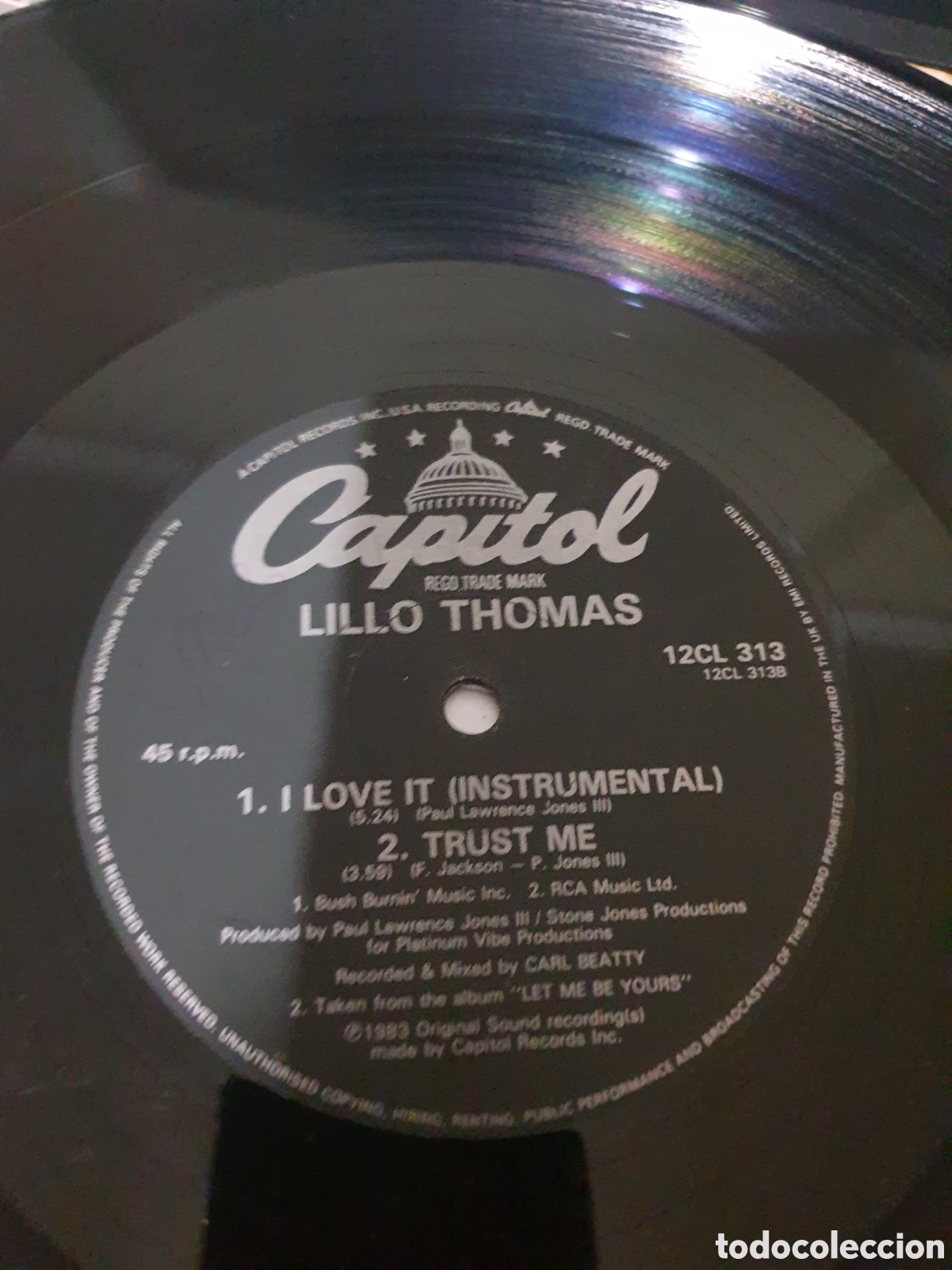 Discos de vinilo: Lillo Thomas&nbsp;&lrm;&ndash;&nbsp;I Love It (Special Remix - Foto 2