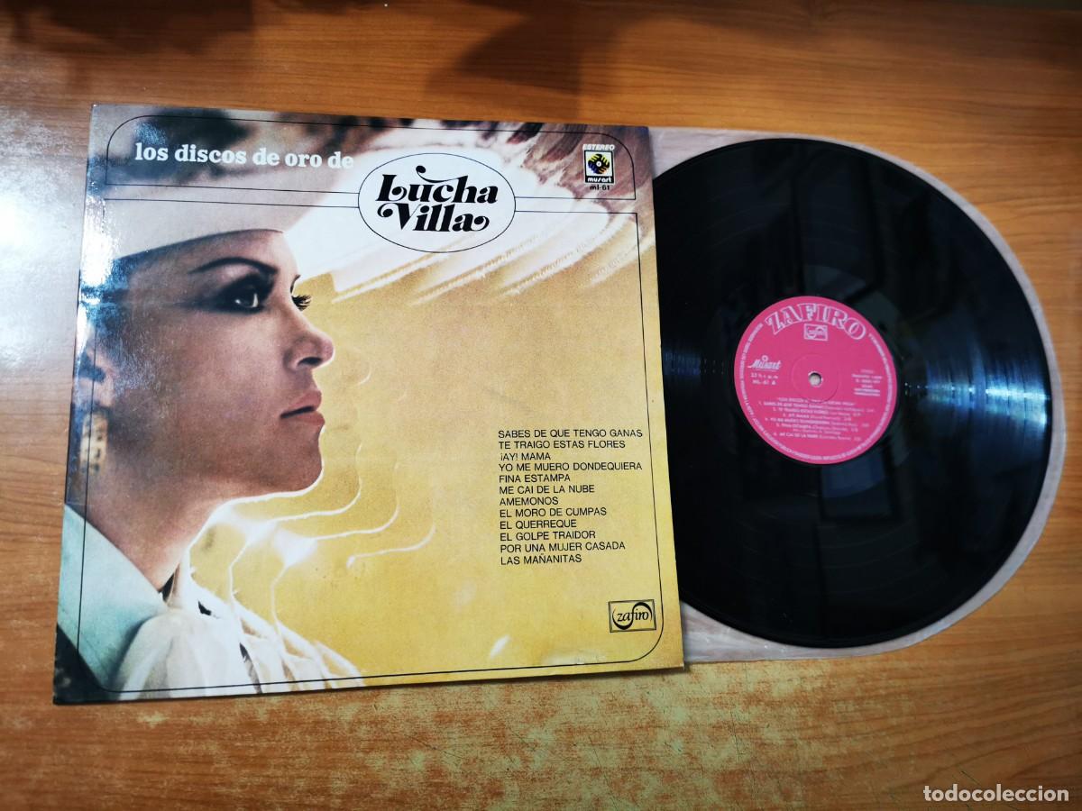 Discos de vinilo: LUCHA VILLA Los discos de oro de Lucha Villa LP VINILO PROMO DEL A&Ntilde;O 1975 ESPA&Ntilde;A CONTIENE 12 TEMAS