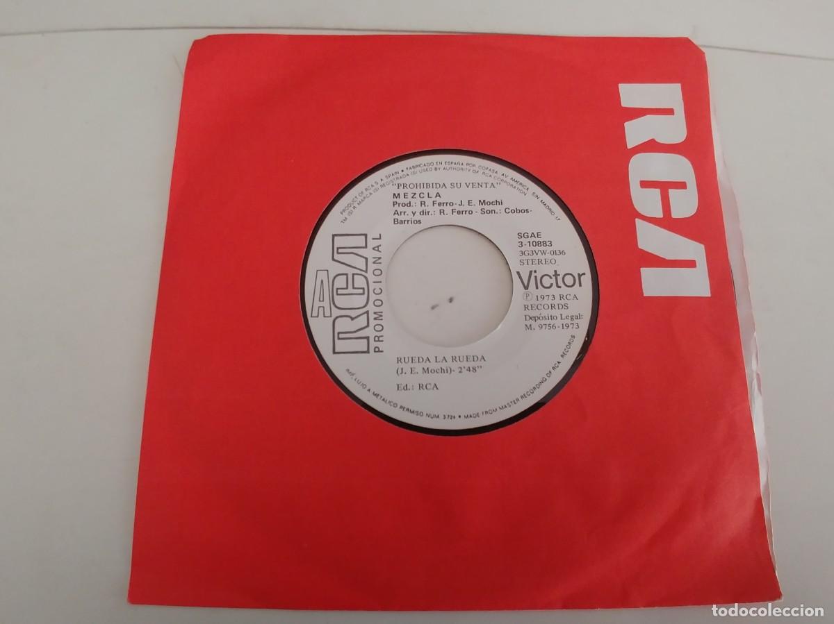 Discos de vinilo: MEZCLA-SINGLE RUEDA LA RUEDA-PROMO SIN FUNDA - Foto 1