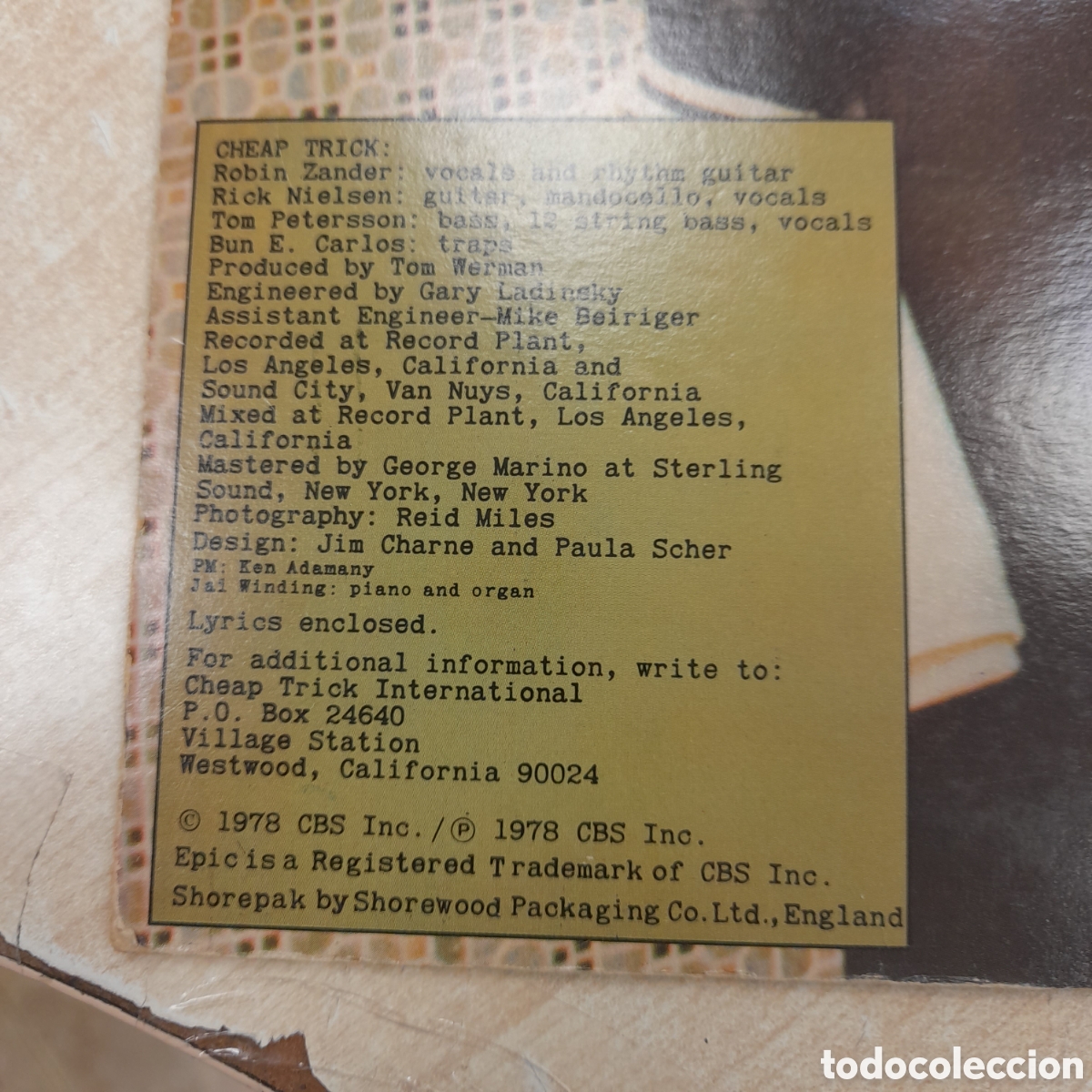 Discos de vinilo: Cheap trick. Heaven tonight - Foto 3