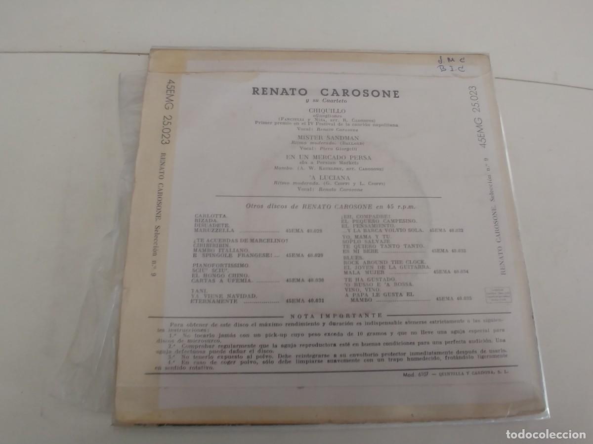 Discos de vinilo: RENATO CAROSONE-EP CHIQUILLO +3 - Foto 2