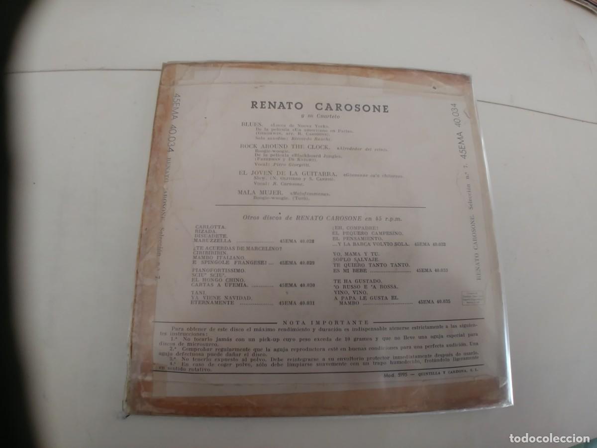 Discos de vinilo: RENATO CAROSONE-EP BLUES +3 - Foto 2