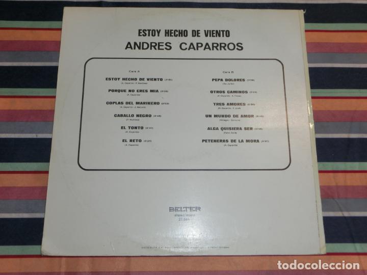 Discos de vinilo: ANDR&Eacute;S CAPARR&Oacute;S - ESTOY HECHO DE VIENTO - Foto 2