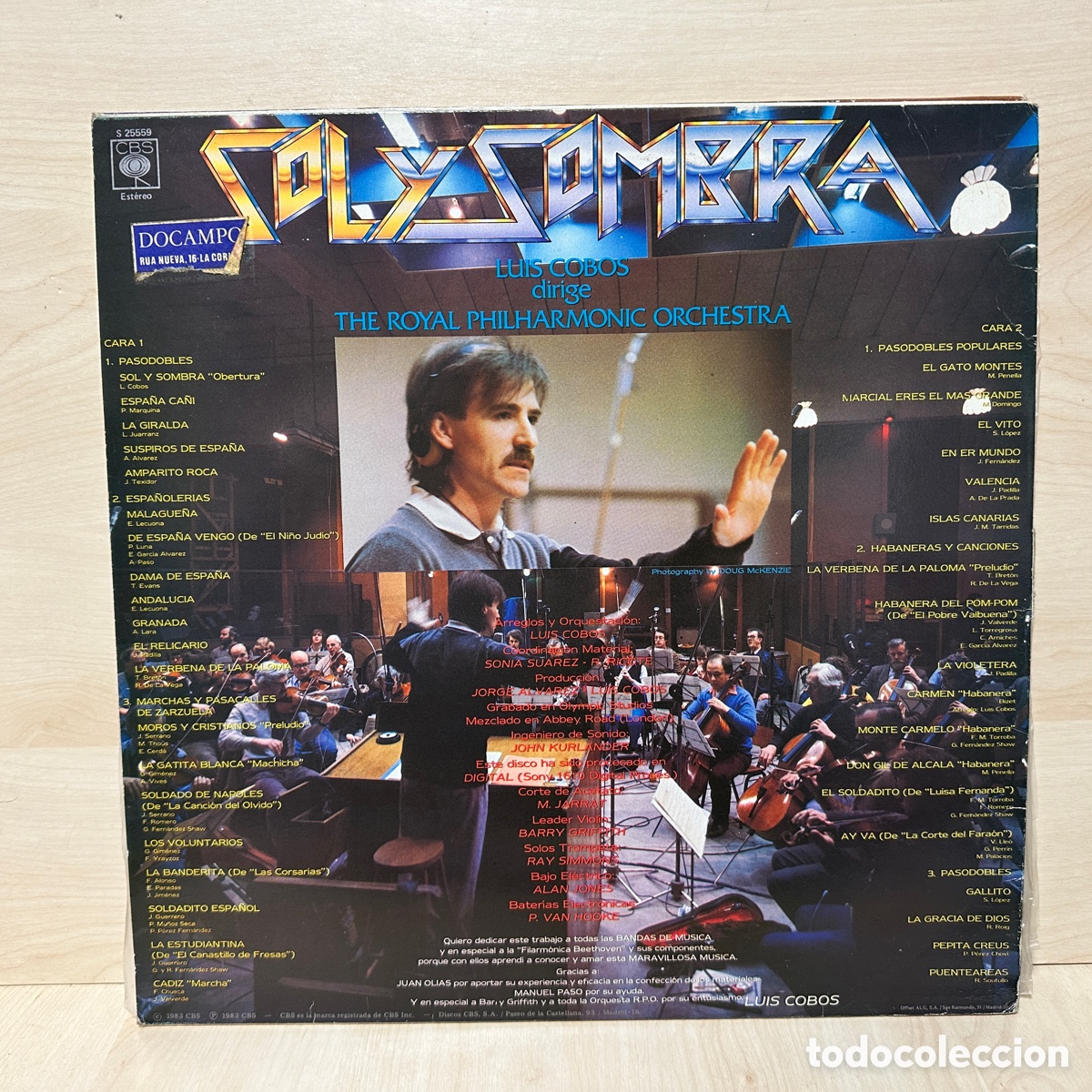 Discos de vinilo: Luis Cobos - Sol Y Sombra (LP, Album) - Foto 2