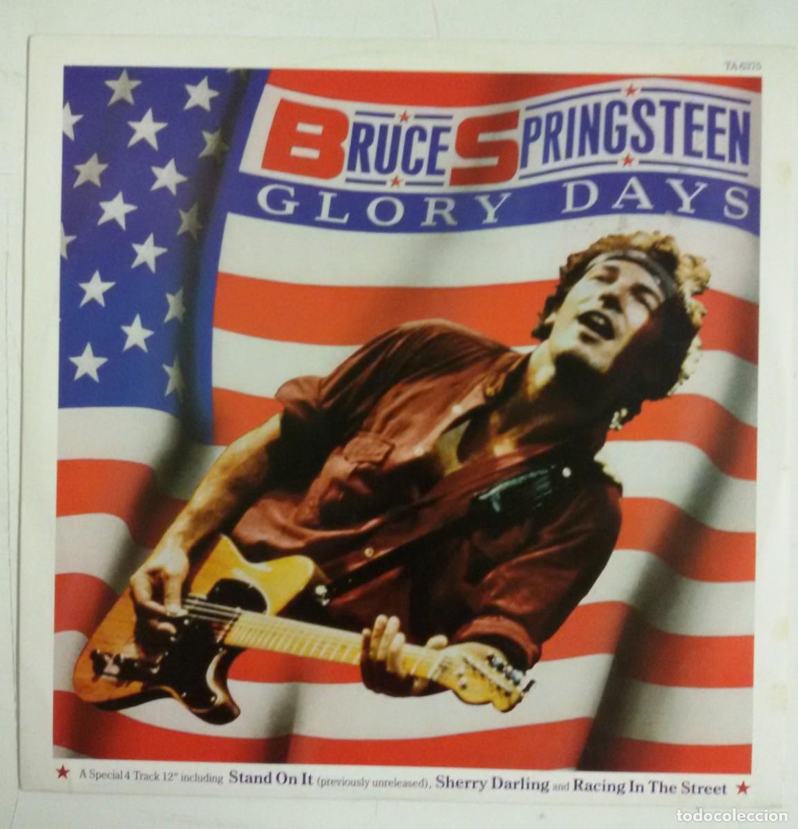 Discos de vinilo: Bruce Springsteen Glory Days Maxisingle 12&rdquo; Inglaterra 1985 - Foto 1