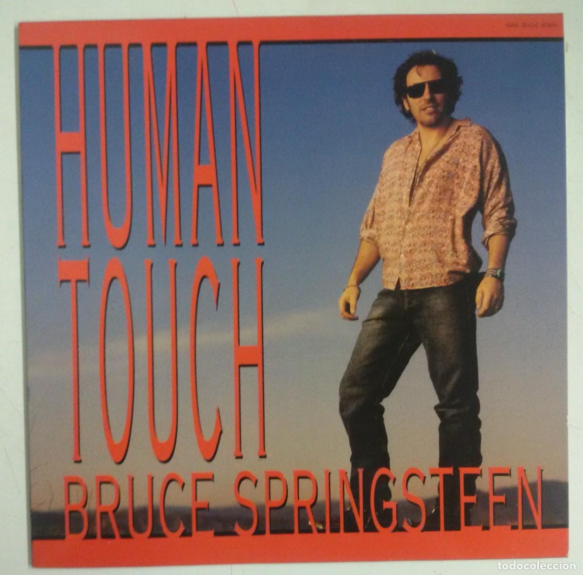 Discos de vinilo: Bruce Springsteen Human Touch Maxisingle 12&rdquo; Espa&ntilde;a 1992 - Foto 1