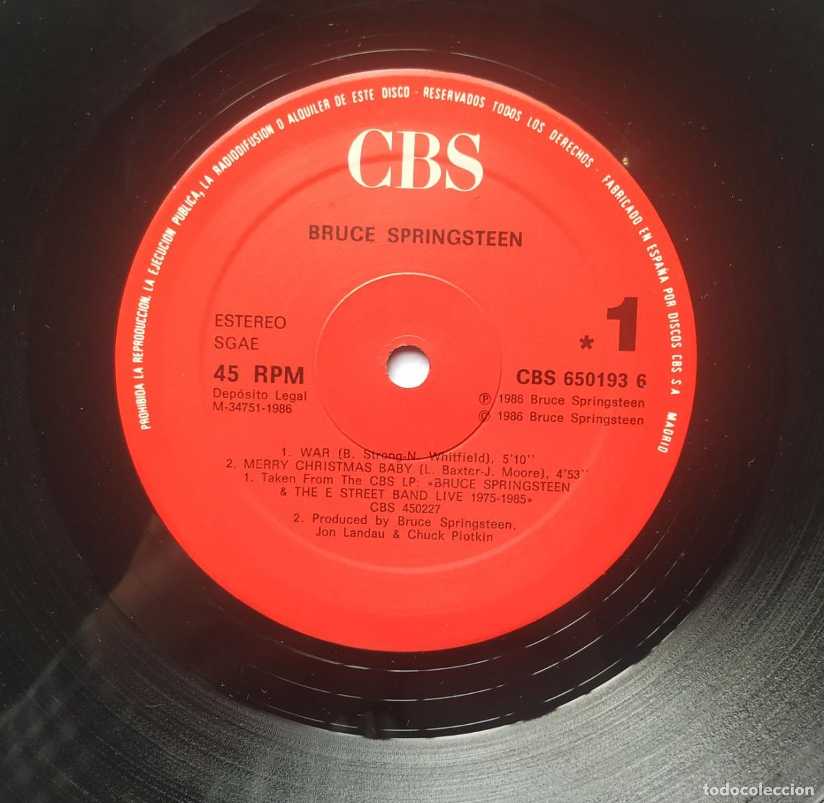 Discos de vinilo: Bruce Springsteen War Maxisingle 12&rdquo; Espa&ntilde;a 1986 - Foto 3
