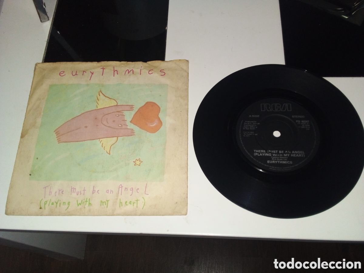 Discos de vinilo: EURYTHMICS - THERE MUST BE AN ANGEL - SINGLE - UK - RCA - L - - Foto 1