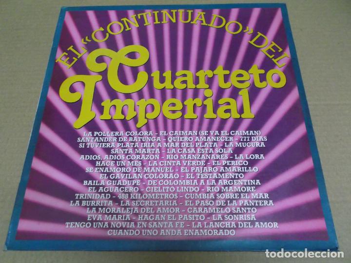 Discos de vinilo: CUARTETO IMPERIAL (LP) EL CONTINUADO A&Ntilde;O &ndash; 1982 - Foto 1